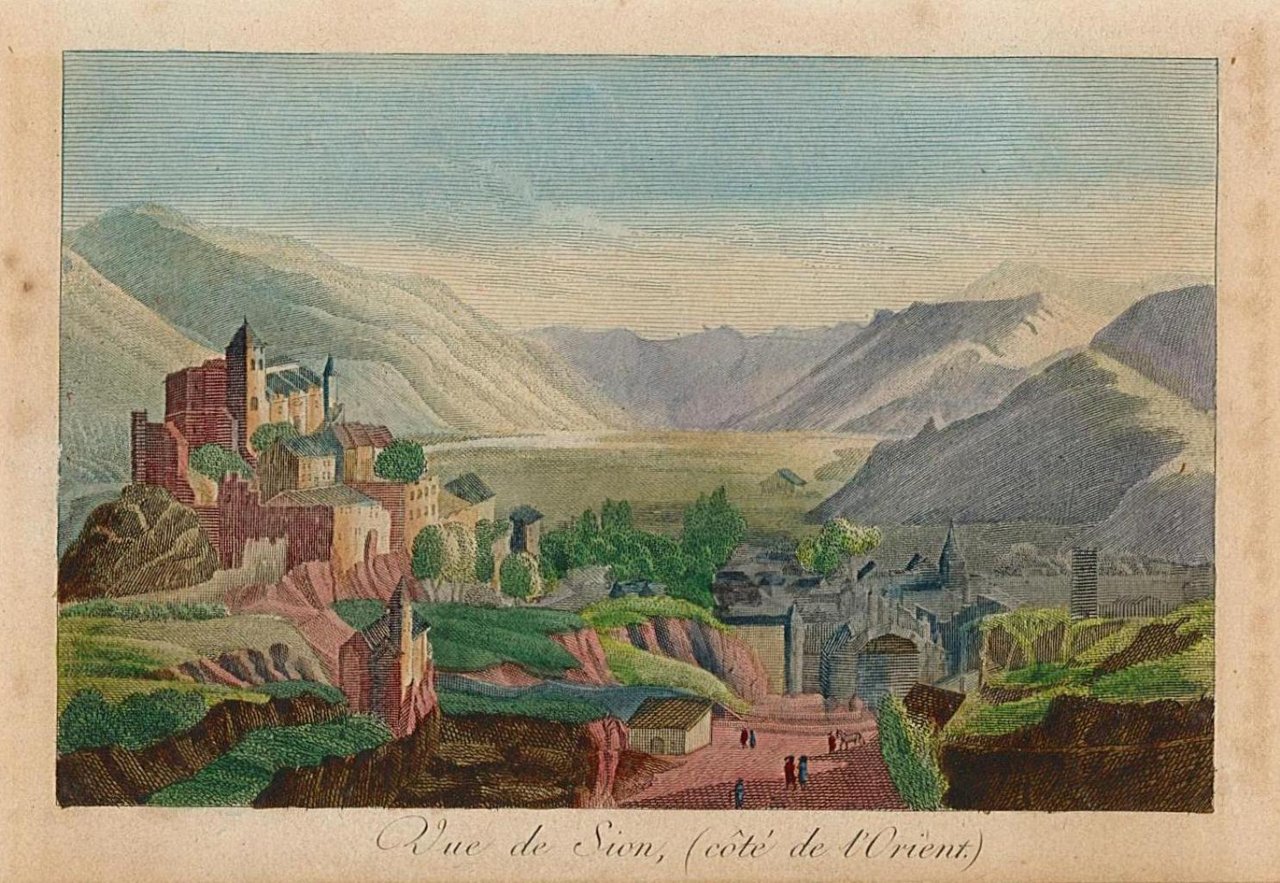 Vue de Sion (cotè de l'Orient)