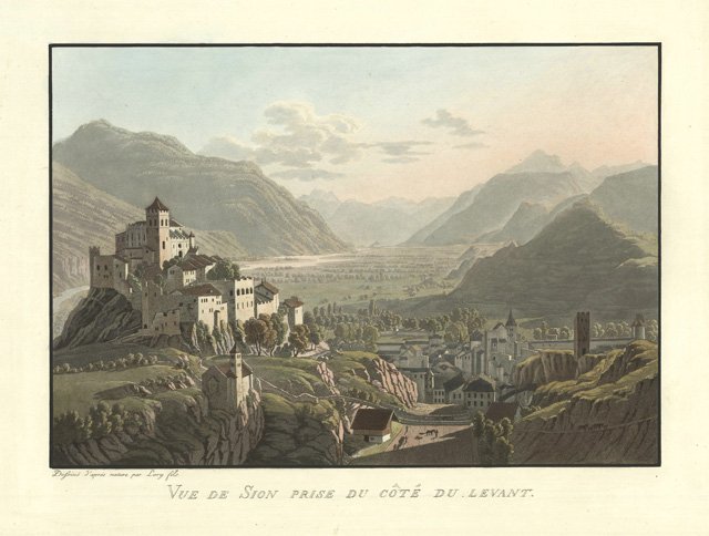 Vue de Sion prise du coté du Levant