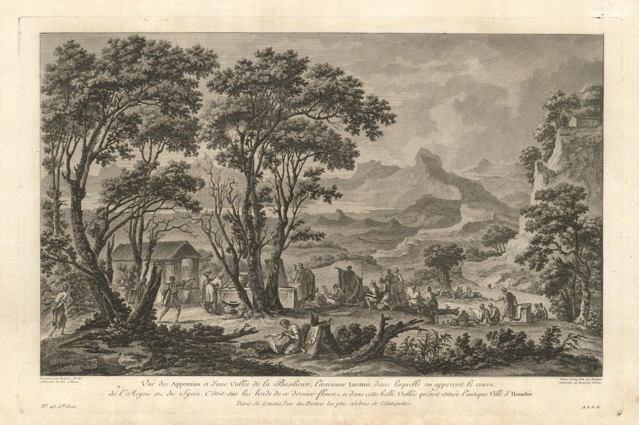 Vue des Appennis et d'une Vallèe de la Basilicate, l'ancienne …