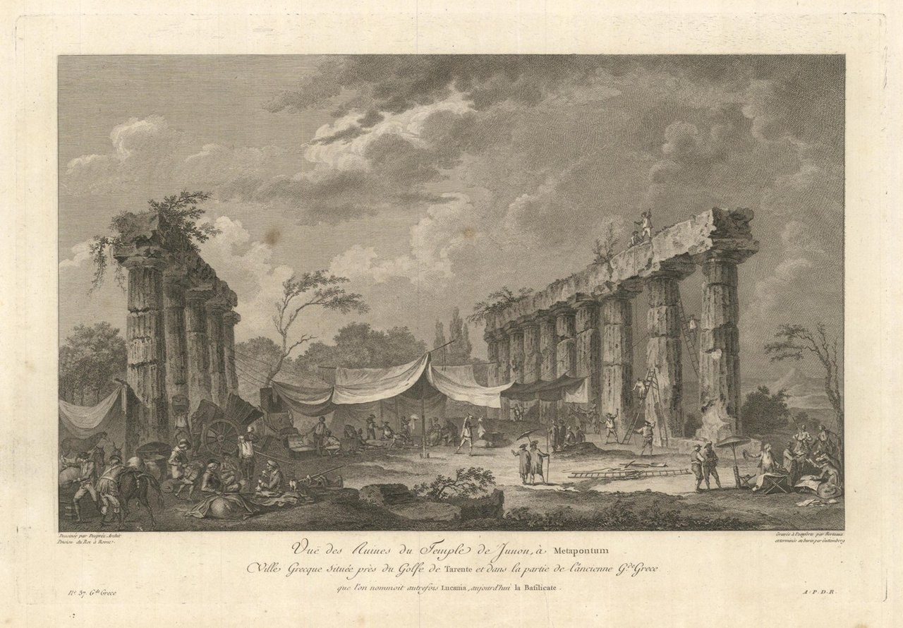 Vue des Ruines du Temple de Junon, a Metapontum /ville …