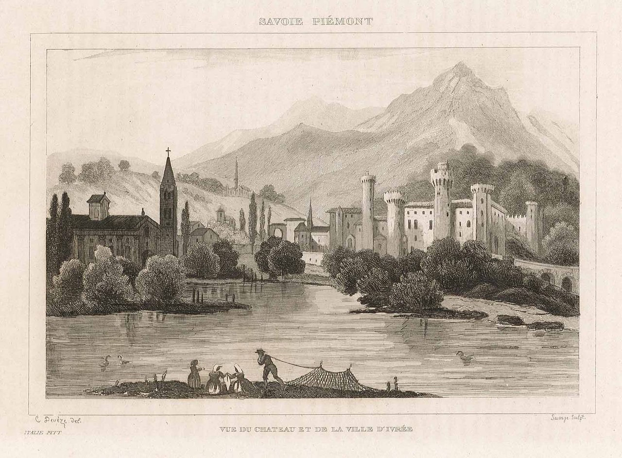 Vue du Chateau et de la Villa d'Ivrée | Immagine principale