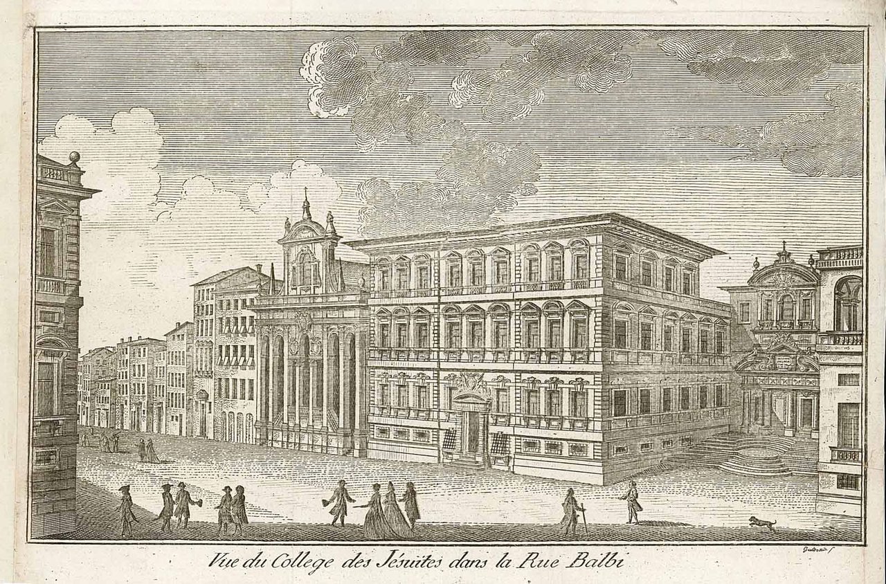 Vue du College des Jésuites dans la Rue Balbi
