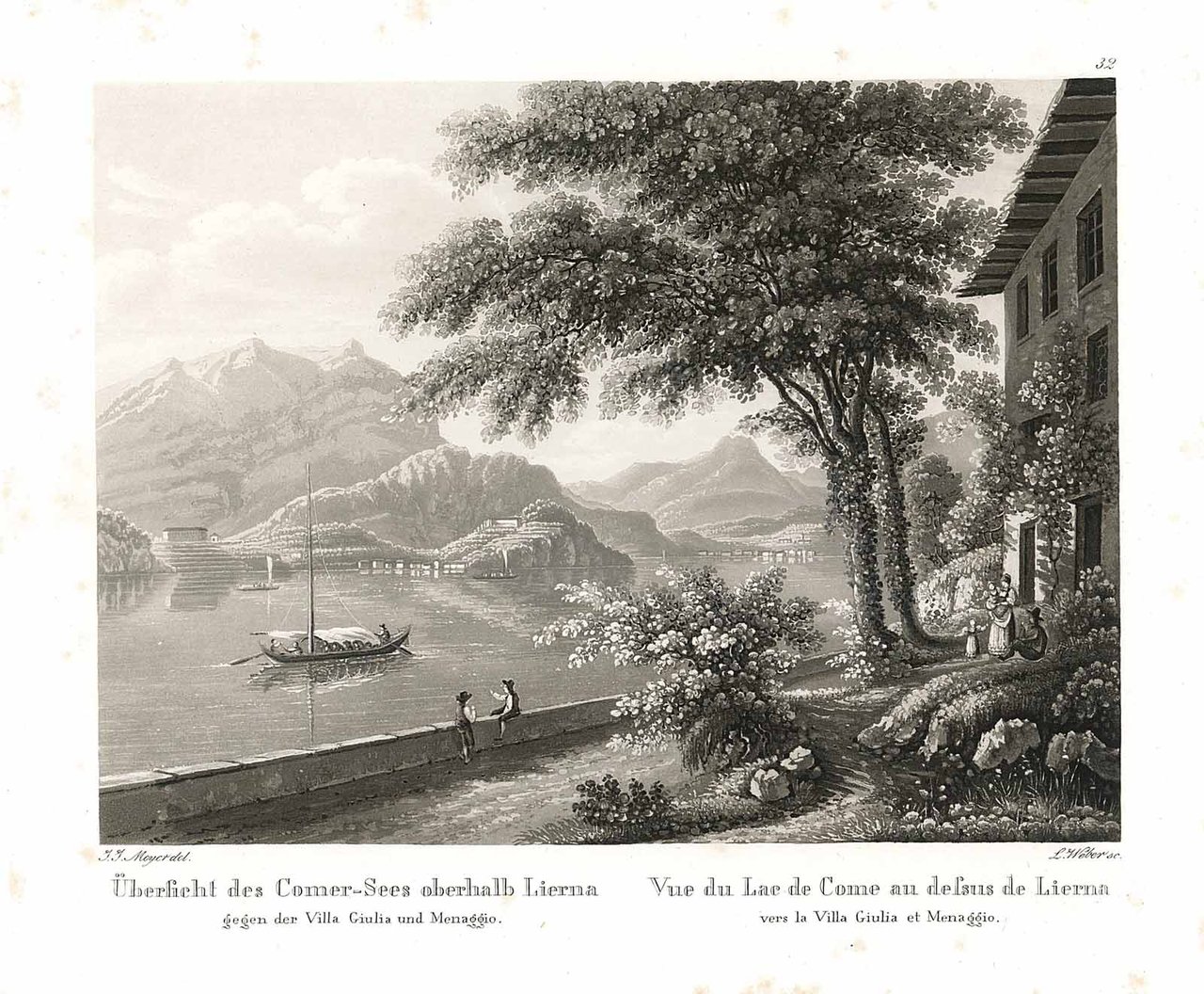 Vue du Lac de Come au dessus de Lierna vers … | Immagine principale