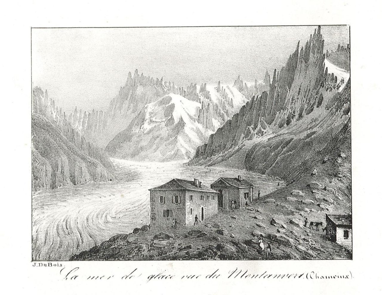 Vue du Mont-Blanc et de la vallèe de Sallenche