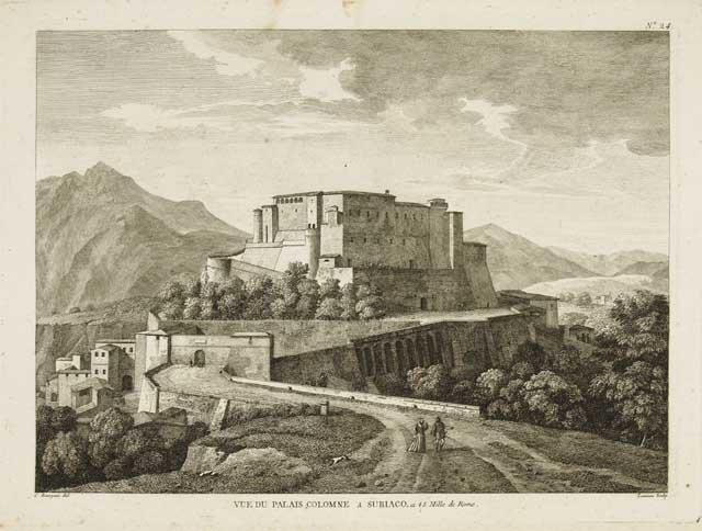 Vue du Palais Colomne a Subiaco a 45 mille de …