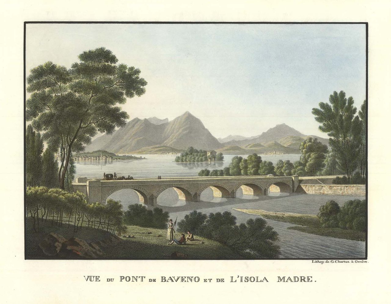 Vue du Pont de Baveno et de l'Isola Madre