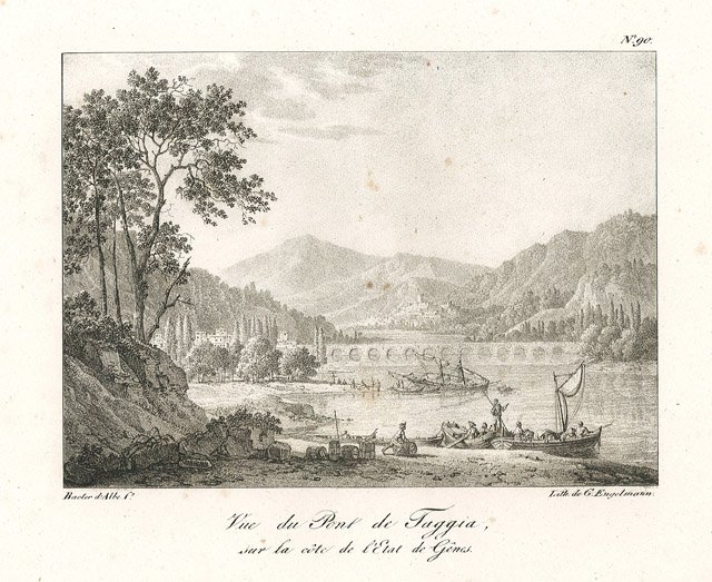Vue du Pont de Taggia, / sur la cote de …