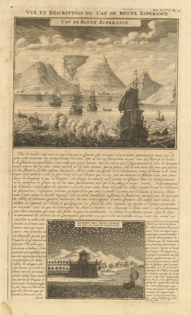 Vue et Description du Cap de Bonne Esperance