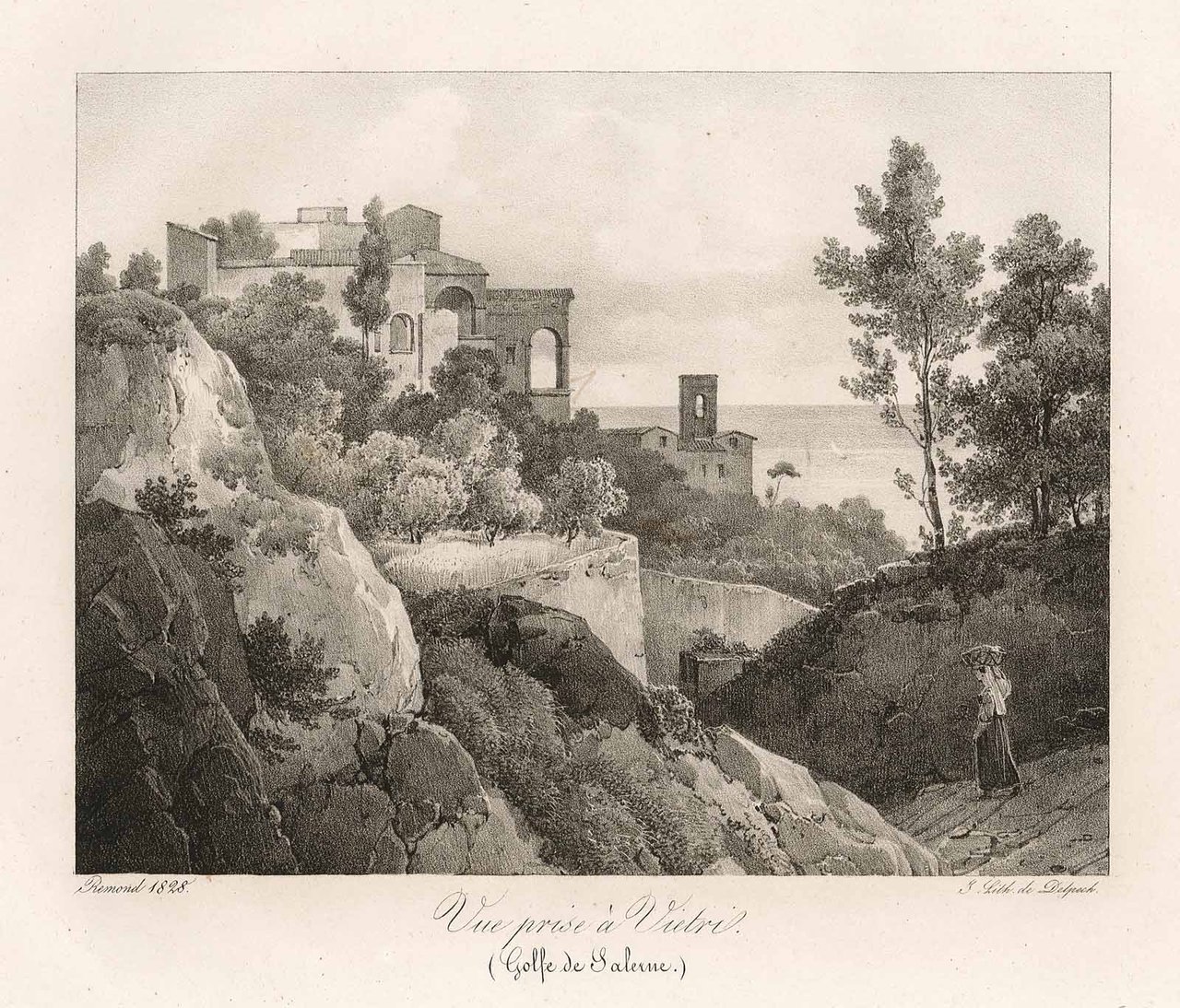 Vue prise à Vietri (Golfe de Salerne)