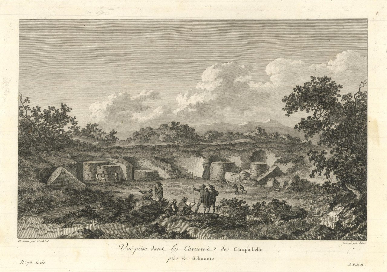 Vue prise dans les Carrieres de Campo bello près de …