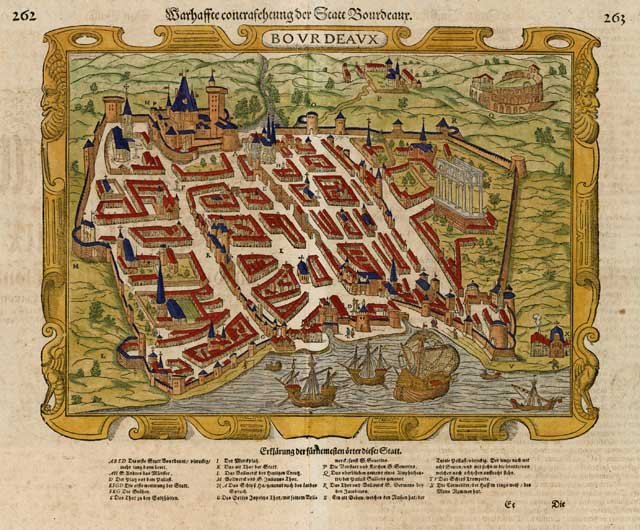 Warhaffte contrafehtung der Statt Bordeaux