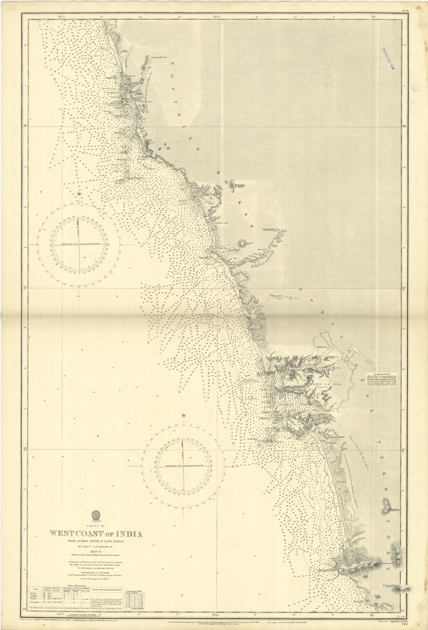 Westcoast of India from Achra river to Cape Ramas