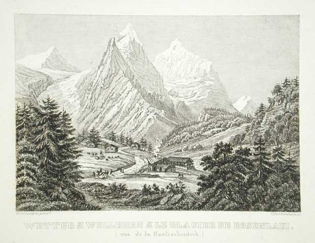 Wetter & Wellhorn & le Glacier de Rosenlaui. / .