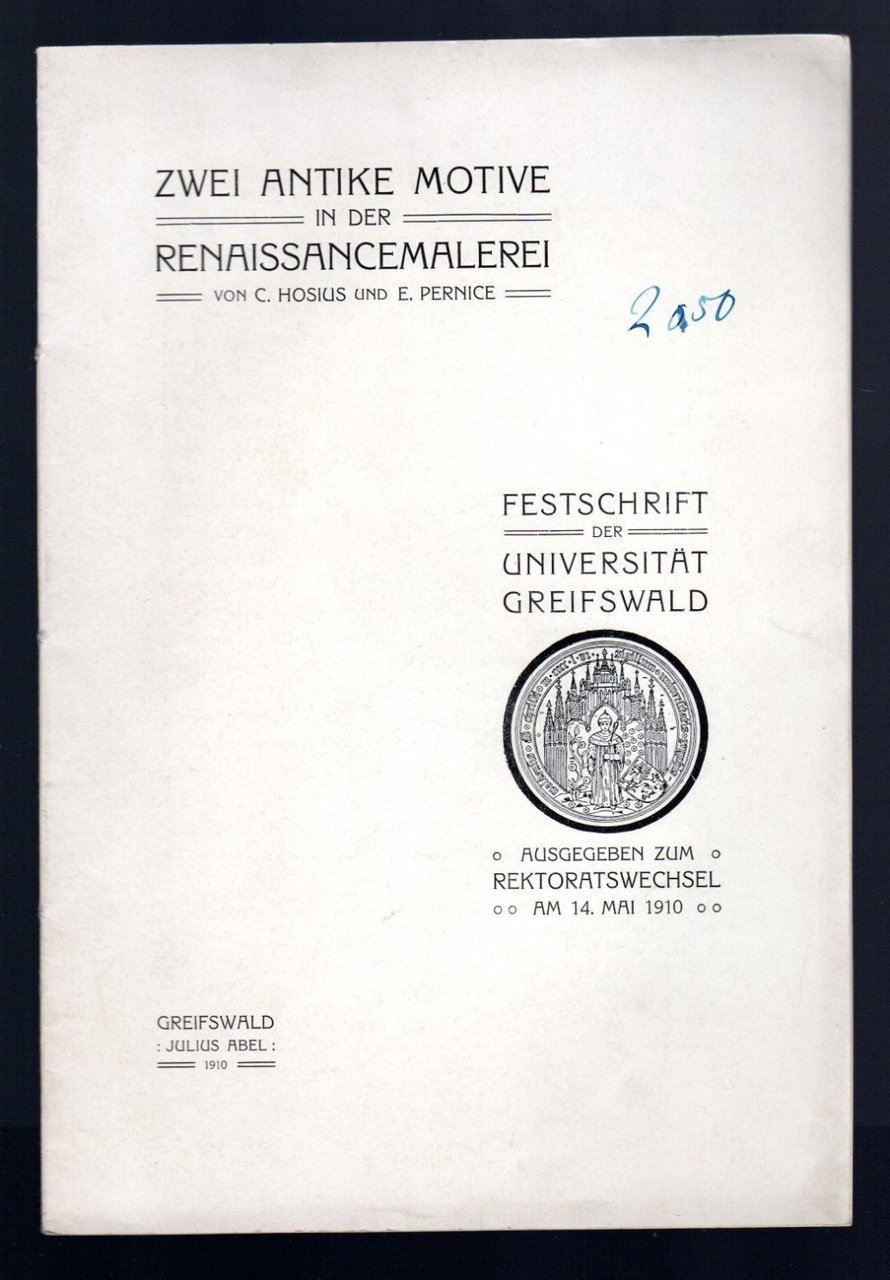 Zwei antike motive in der Reinaissancemalerei