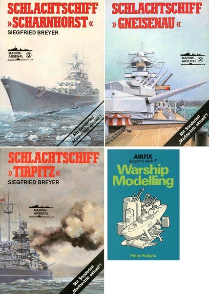 Schlachtschiff Tirpitz - Schlachtschiff Gneisenau - Schlachtschiff Scharnhorst (3 Volumi)