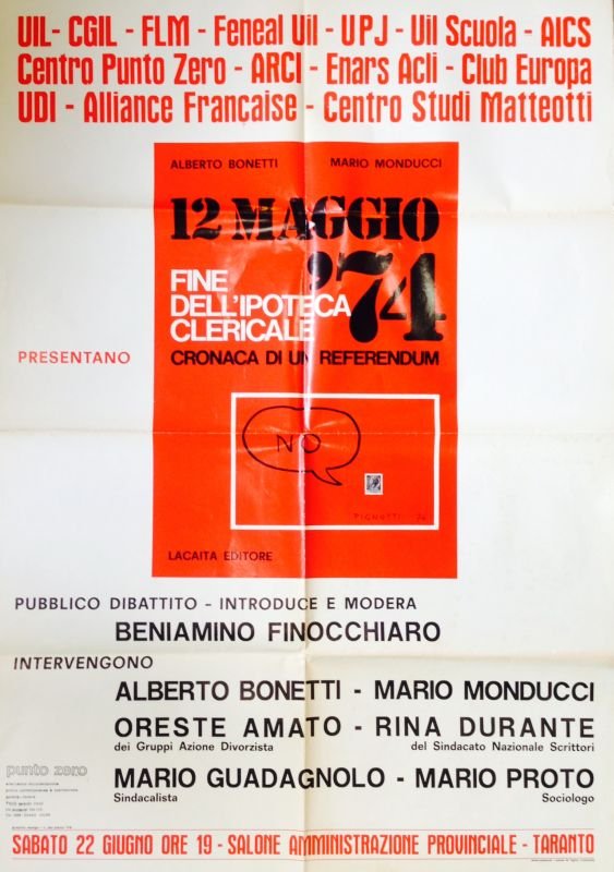 12 maggio '74 Fine dell'ipoteca clericale. Cronaca di un referendum | Immagine principale