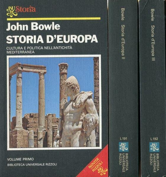Storia d'Europa. 3 volumi