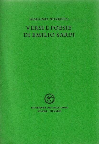 Versi e poesie di Emilio Sarpi