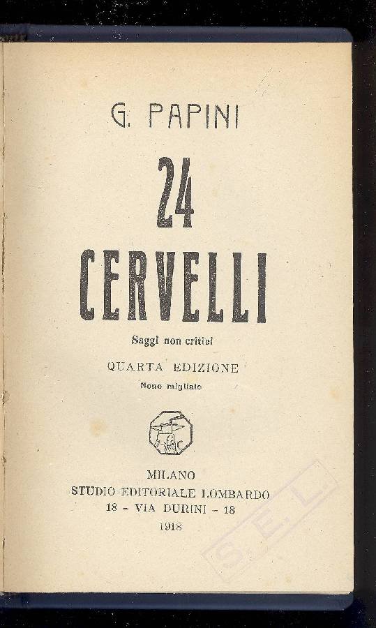 24 cervelli - Saggi non critici | Immagine principale