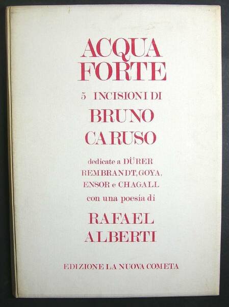 Acquaforte. 5 incisioni di Bruno Caruso