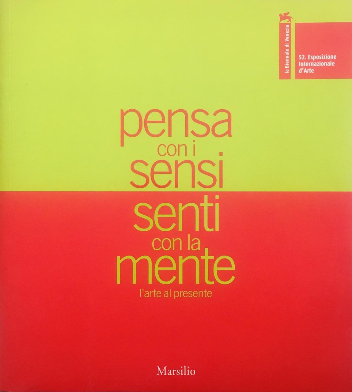 52. Esposizione Internazionale d'Arte. Pensa con i sensi senti con … | Immagine principale