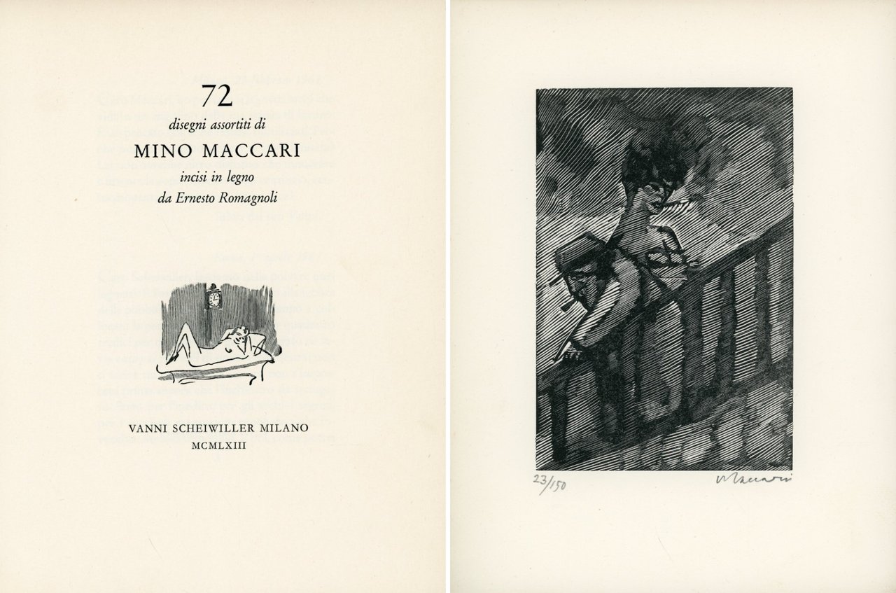 72 disegni di Maccari, assortiti, incisi in legno da Ernesto … | Immagine principale