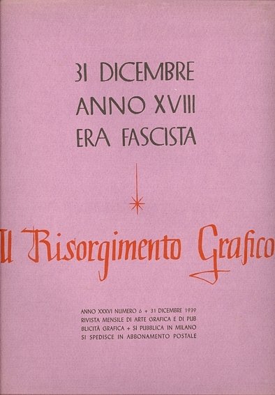 Il Risorgimento Grafico. 31 Dicembre 1939