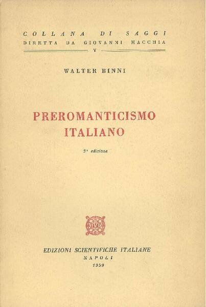 Preromanticismo italiano