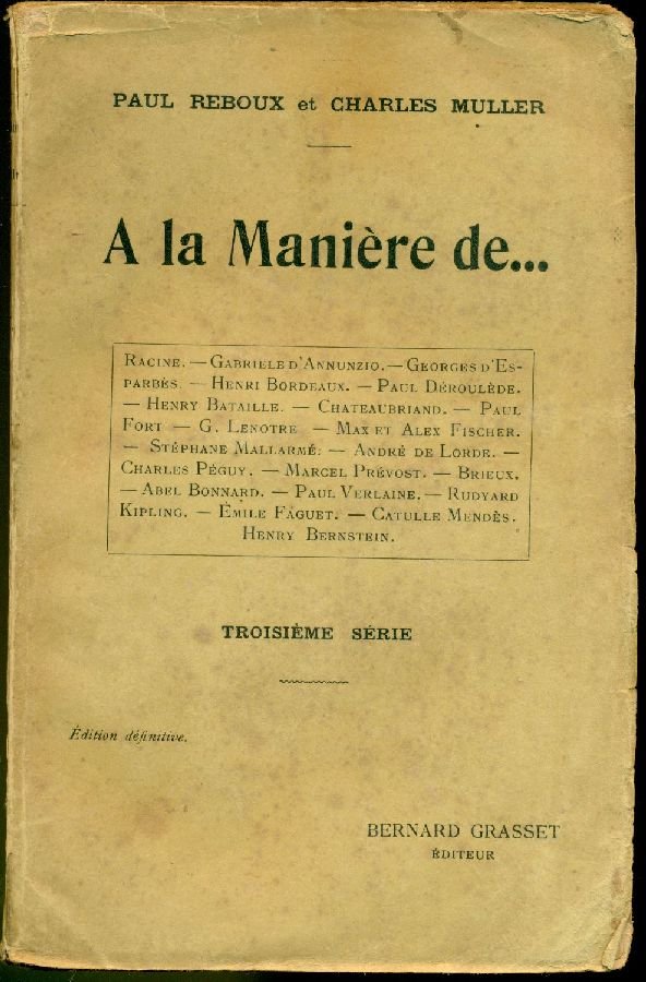 A la Manière de | Immagine principale