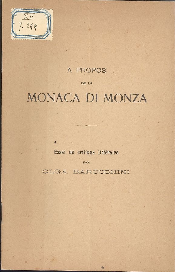 A propos de la Monaca Di Monza | Immagine principale