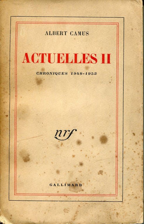 Actuelles II. Chroniques 1948-1953 | Immagine Gallery 2