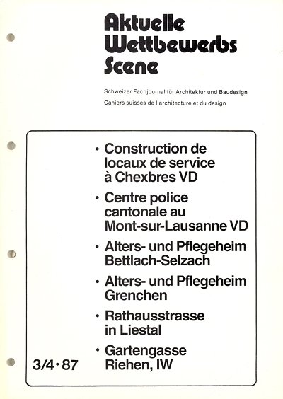Aktuelle Wettbewerbs Scene. 1987, N.1/6 | Immagine principale