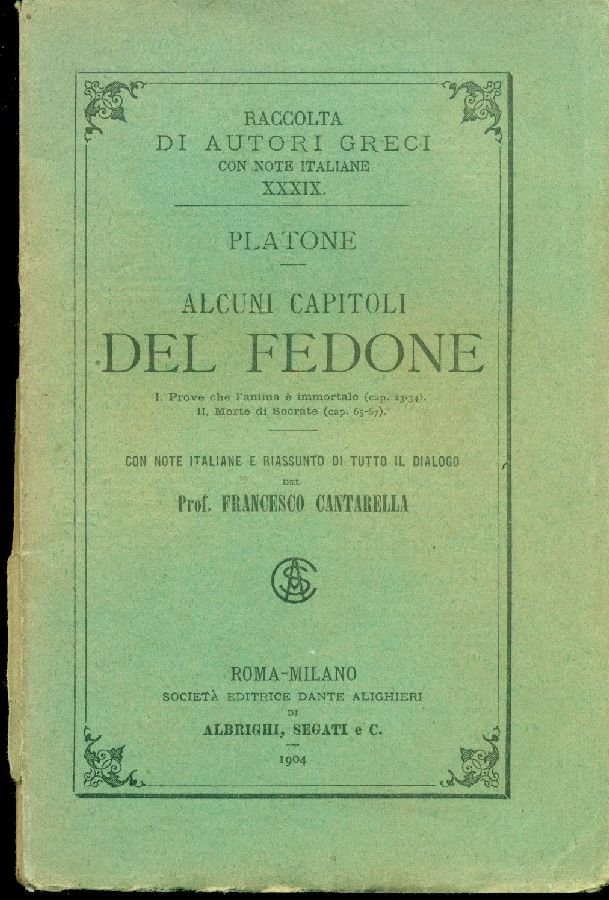 Alcuni capitoli del Fedone | Immagine principale