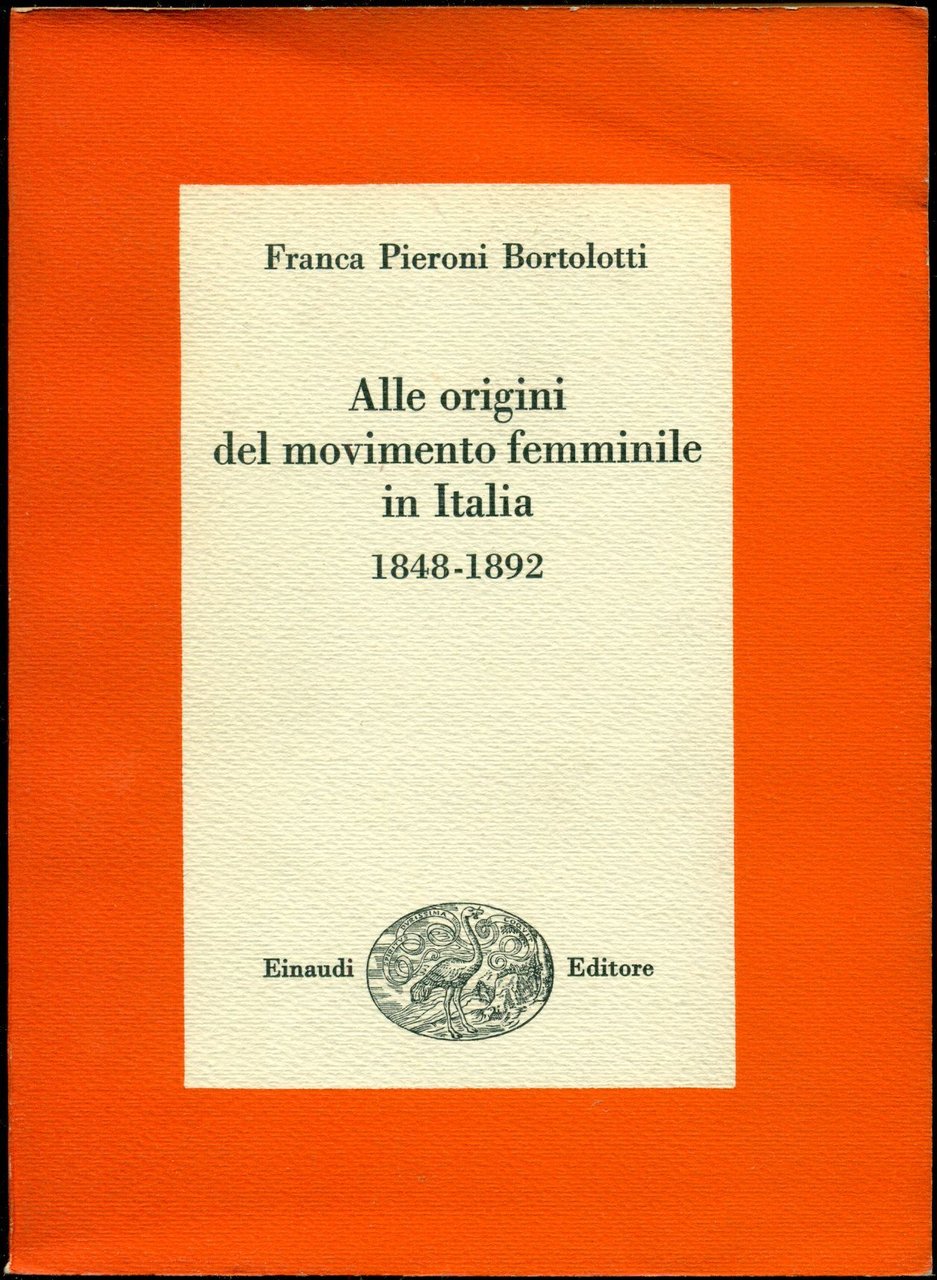 Alle origini del movimento femminile in Italia. 1848 - 1892 | Immagine principale