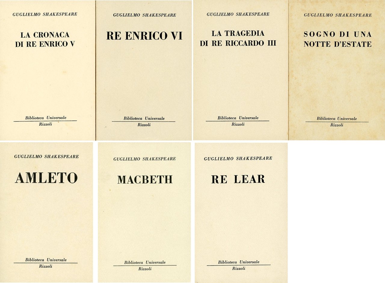 Amleto e altri 6 libri dell'autore