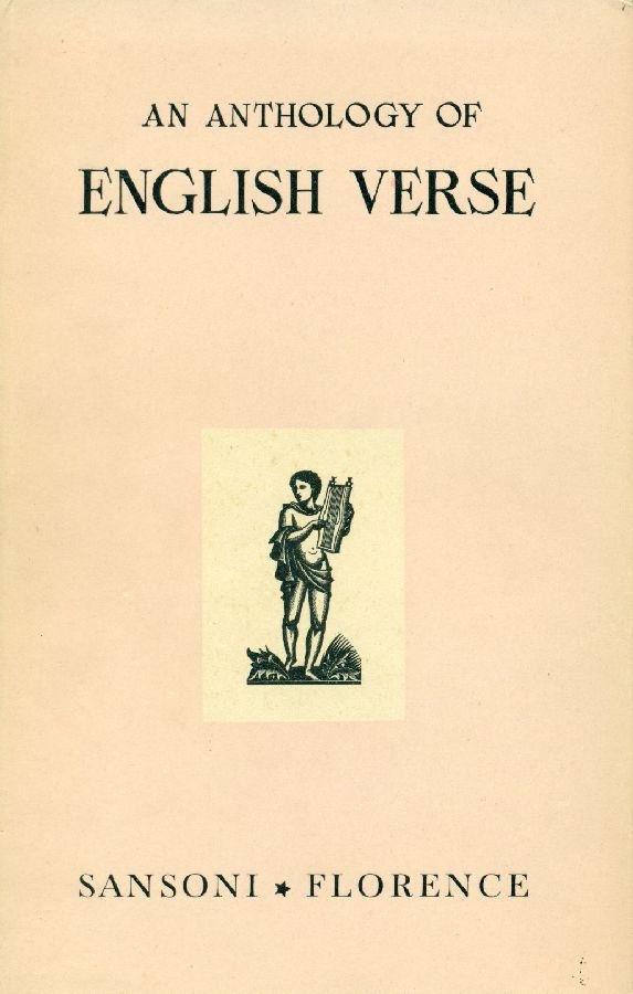 An anthology of english verse | Immagine principale