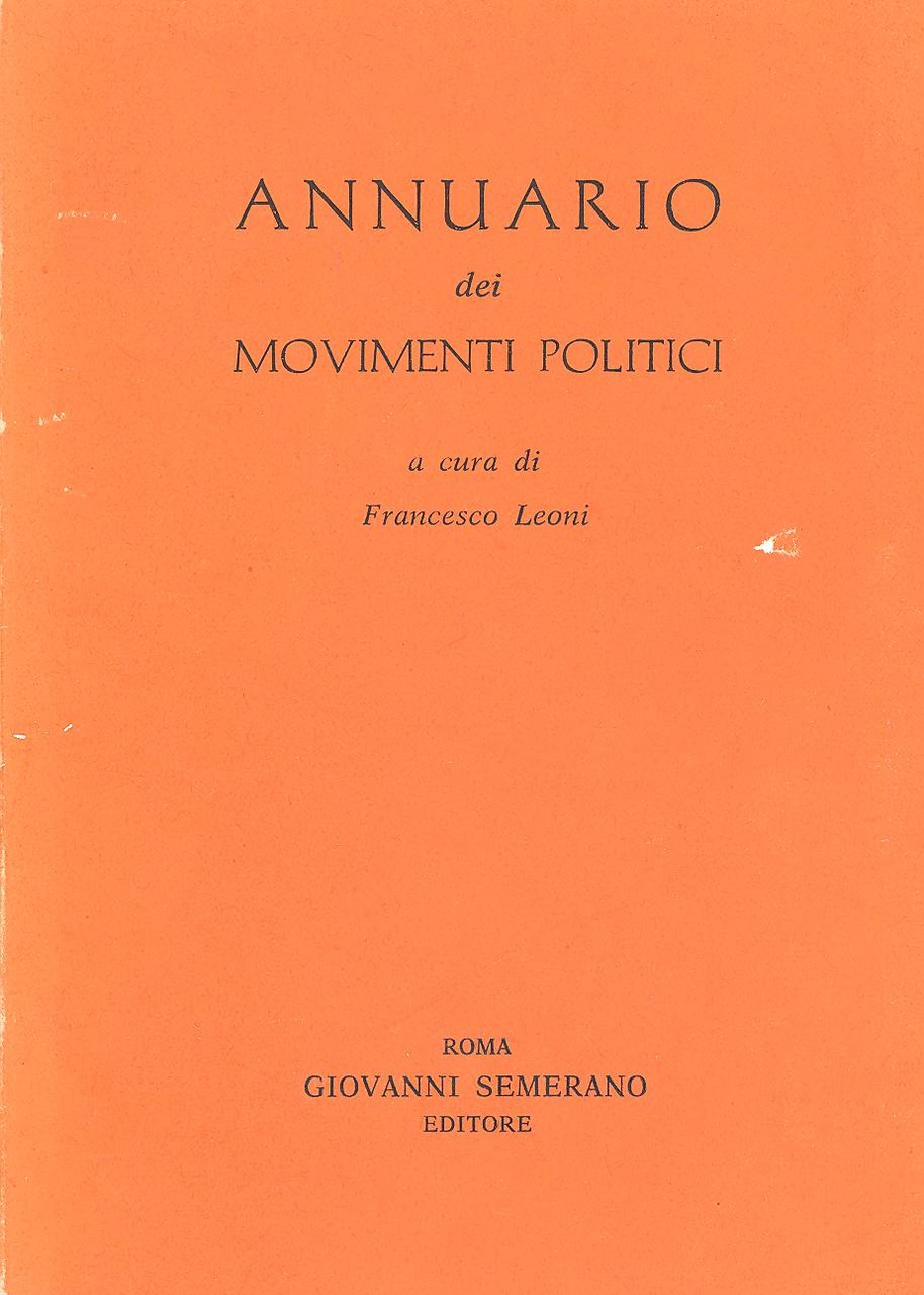 Annuario dei movimenti politici | Immagine principale