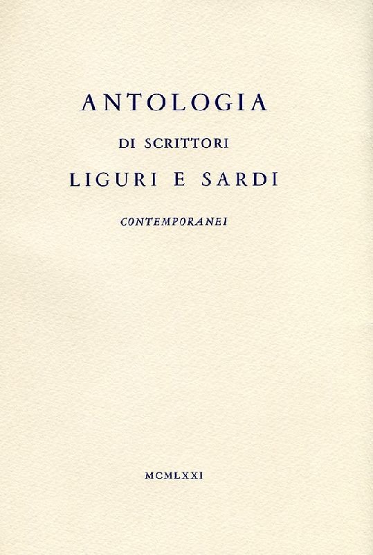 Antologia di scrittori liguri e sardi contemporanei | Immagine principale