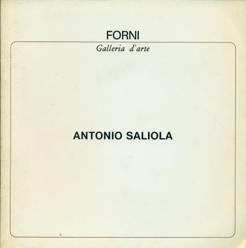 Antonio Saliola. Galleria d'Arte Forni 1987 | Immagine principale
