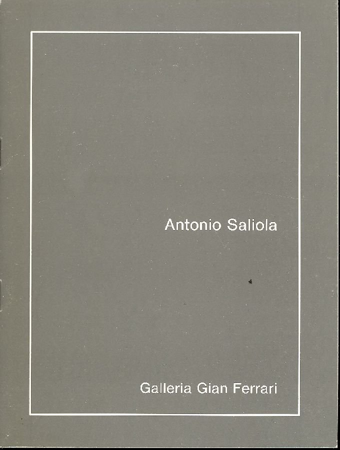 Antonio Saliola. Galleria Gian Ferrari 1984 | Immagine principale