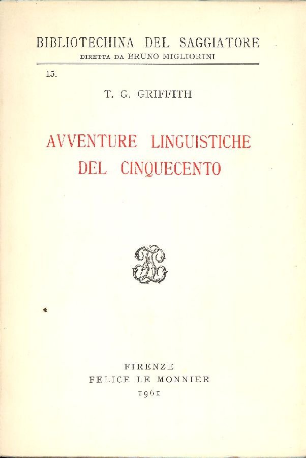 Avventure linguistiche del Cinquecento | Immagine principale
