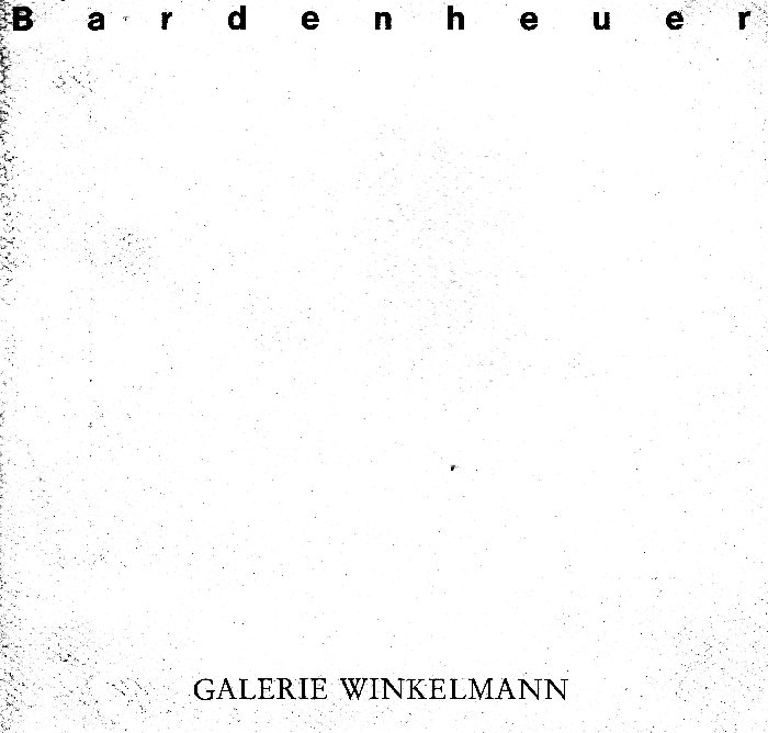 Bardenheuer. Nich nichts | Immagine principale