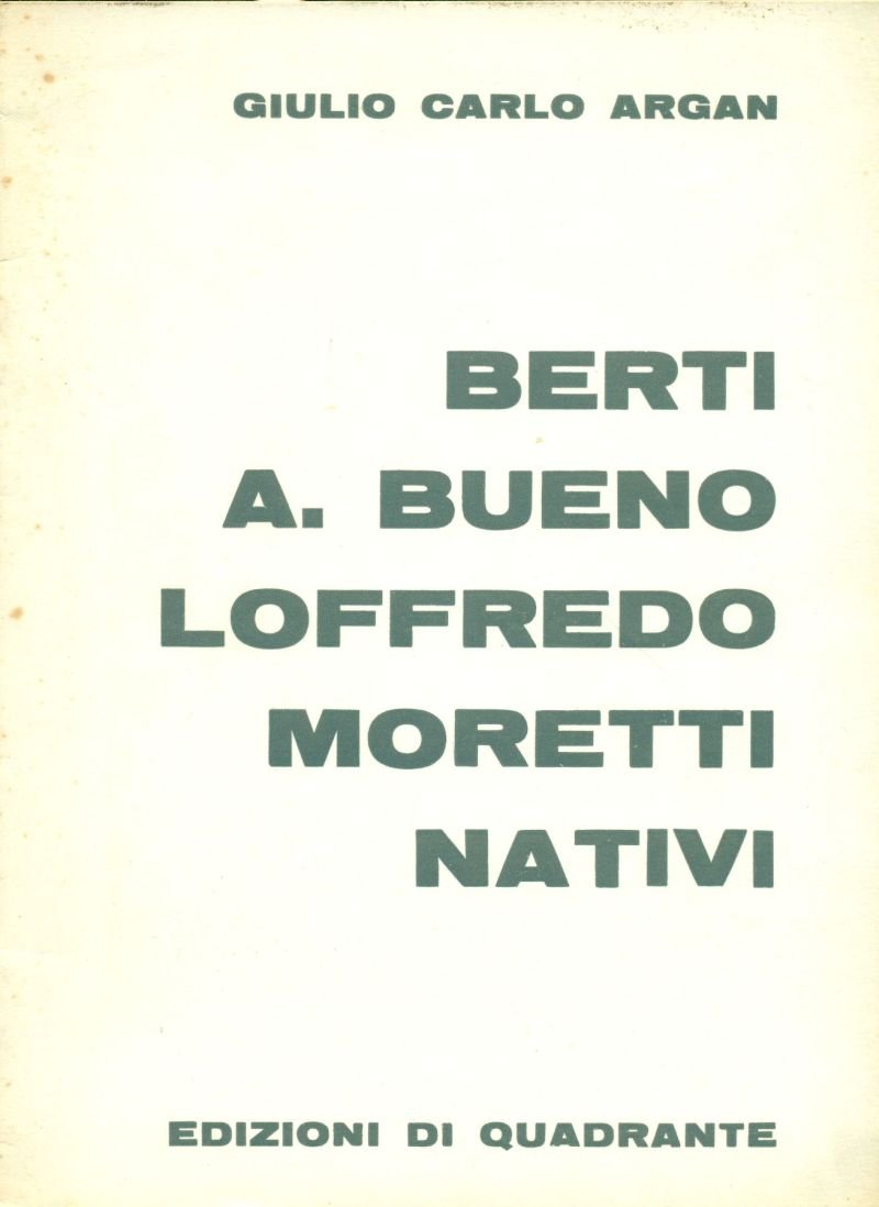 Berti, A. Bueno, Loffredo, Moretti, Nativi | Immagine principale