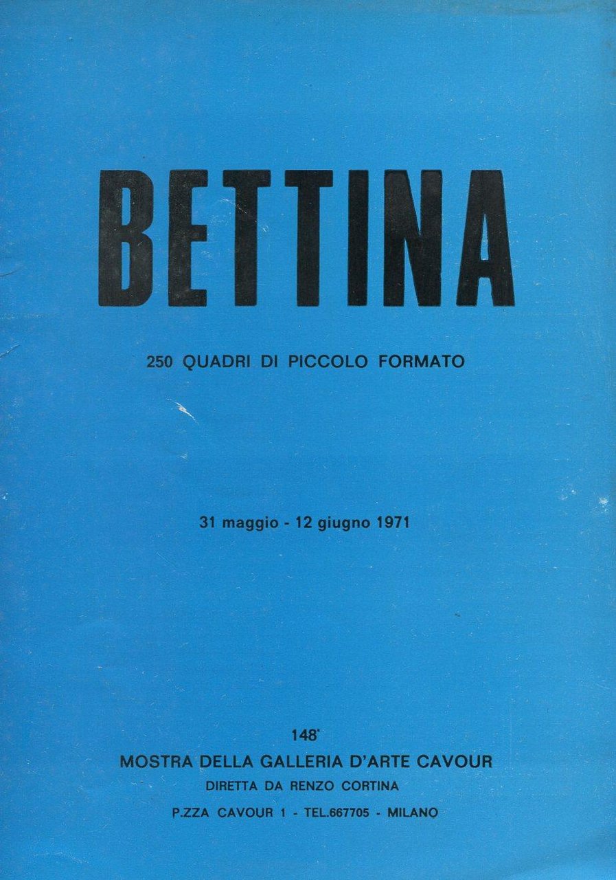 Bettina. 250 quadri di piccolo formato | Immagine principale