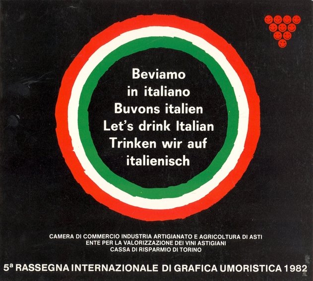 Beviamo in italiano. Buvons italien. Let's drink Italian. Trinken wir … | Immagine principale