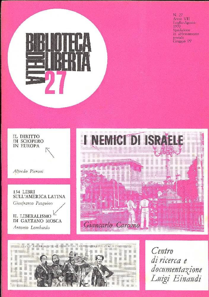 Biblioteca della Libertà. Luglio-Agosto 1970 | Immagine principale