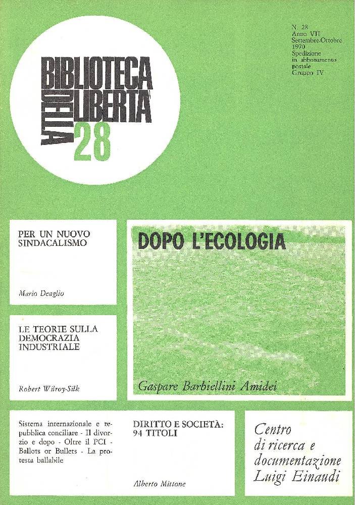 Biblioteca della Libertà. Settembre-Ottobre 1970 | Immagine principale