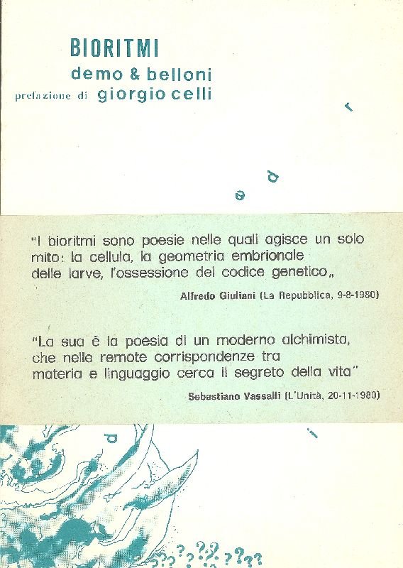 Bioritmi. Demo &amp; Belloni | Immagine principale