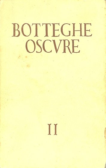 Botteghe Oscure. 1948. Quaderno n. II | Immagine principale