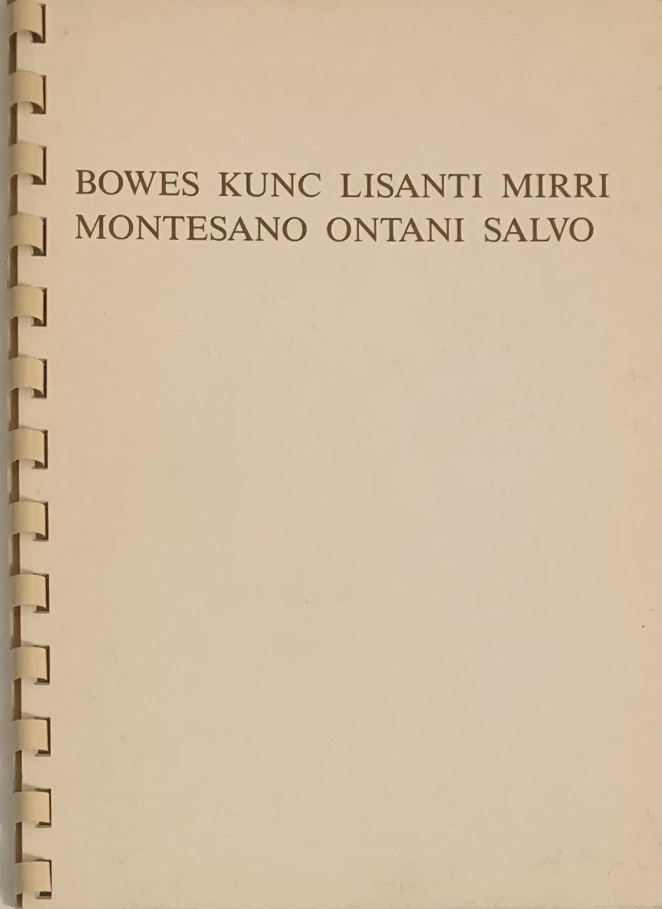 Bowes Kunc Lisanti Mirri Montesano Ontani Salvo | Immagine principale